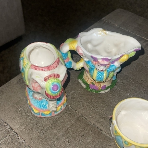 Vintage 1995 Mercuries Circus 14 Piece Hand Painted Children's Tea Set - Picture 8 of 14